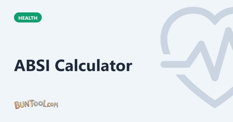 ABSI Calculator