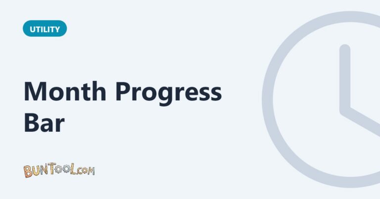 Month Progress Bar