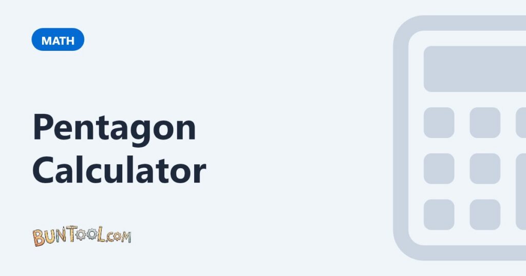 Pentagon Calculator